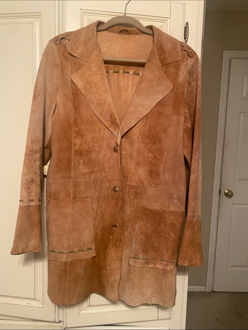 Vintage Wilsons Leather Pelle Studio Suede Jacket in Tan